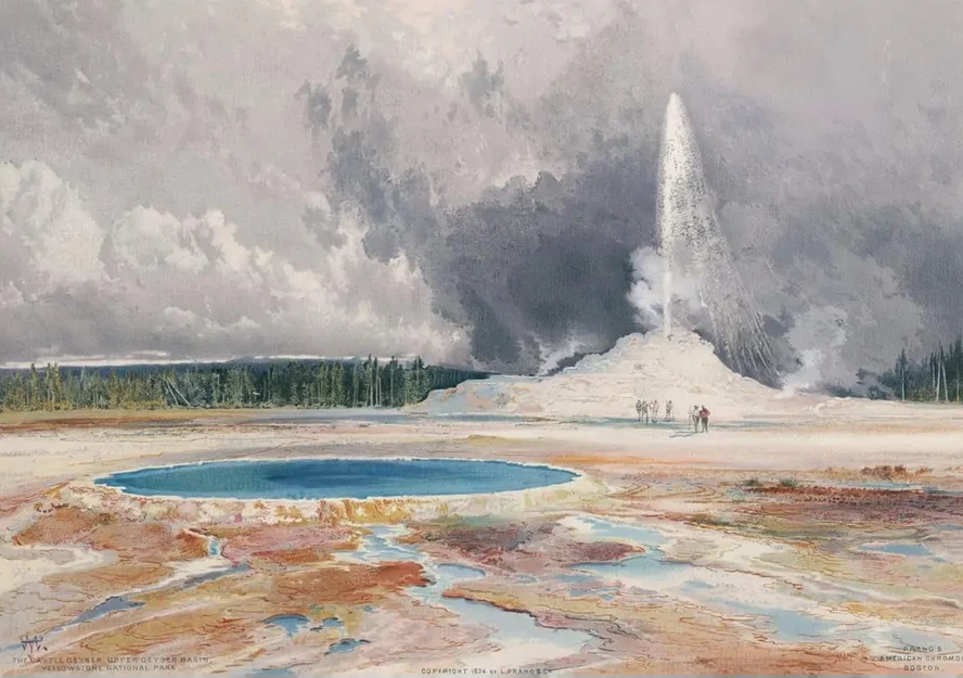 The Castle Geyser, Upper Geyser Basin, Yellowstone National Park