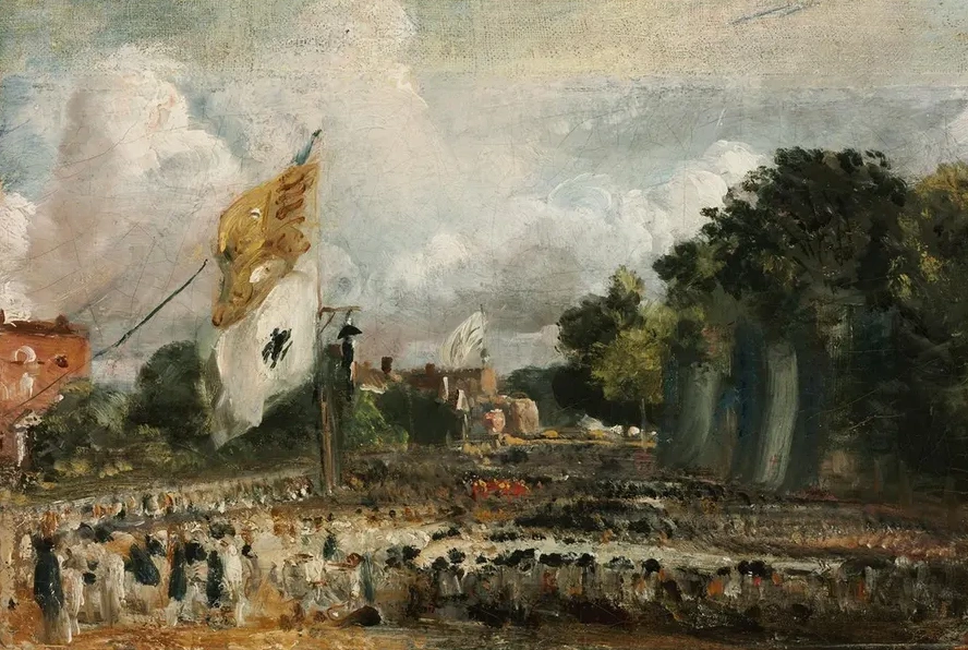 The Celebration in East Bergholt of the Peace of 1814 Concluded in Paris Between France and the Allied Powers