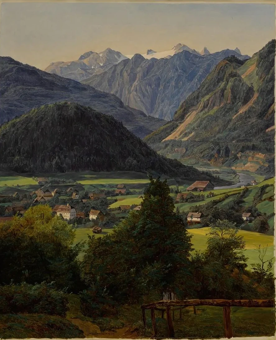 The Dachstein Seen from the Sophienplatz