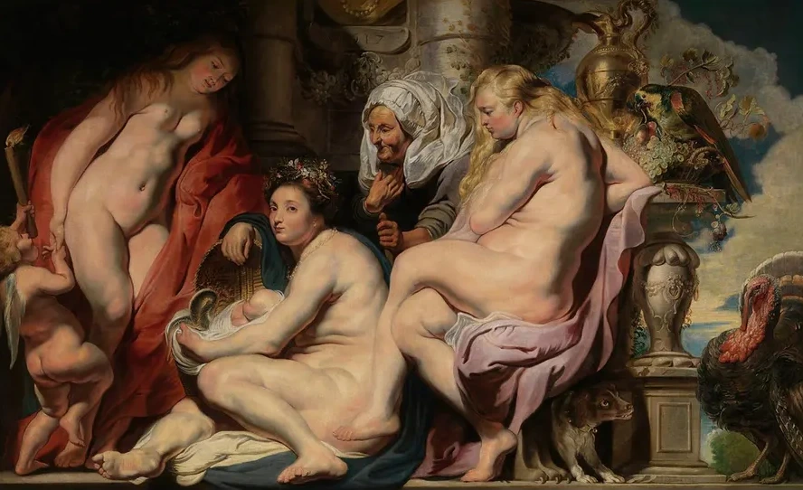 The Daughters of Cecrops Finding the Child Erichthonius
