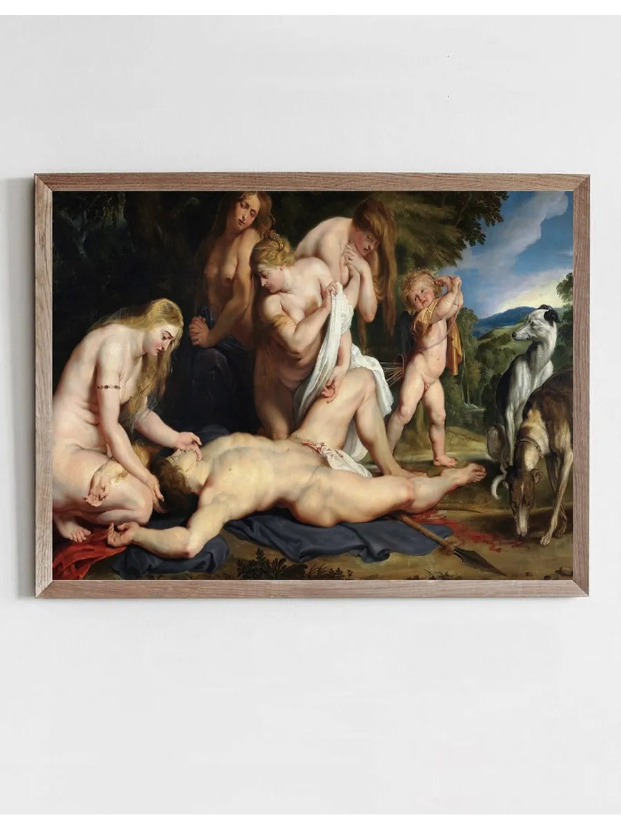 The Death of Adonis (With Venus, Cupid, and The Three Graces)
