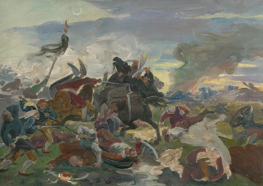 The Death of Tomory in the Battle of Moh cs