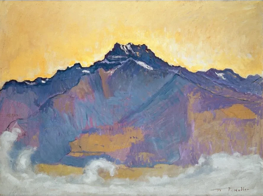 The Dents Du Midi Seen From Chesi res