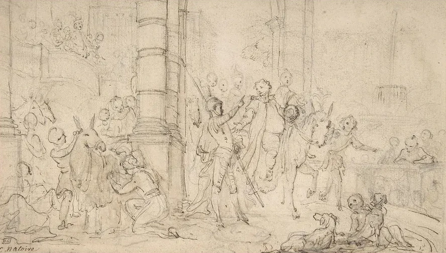 The Departure of Sancho Panza for the Island of Barataria