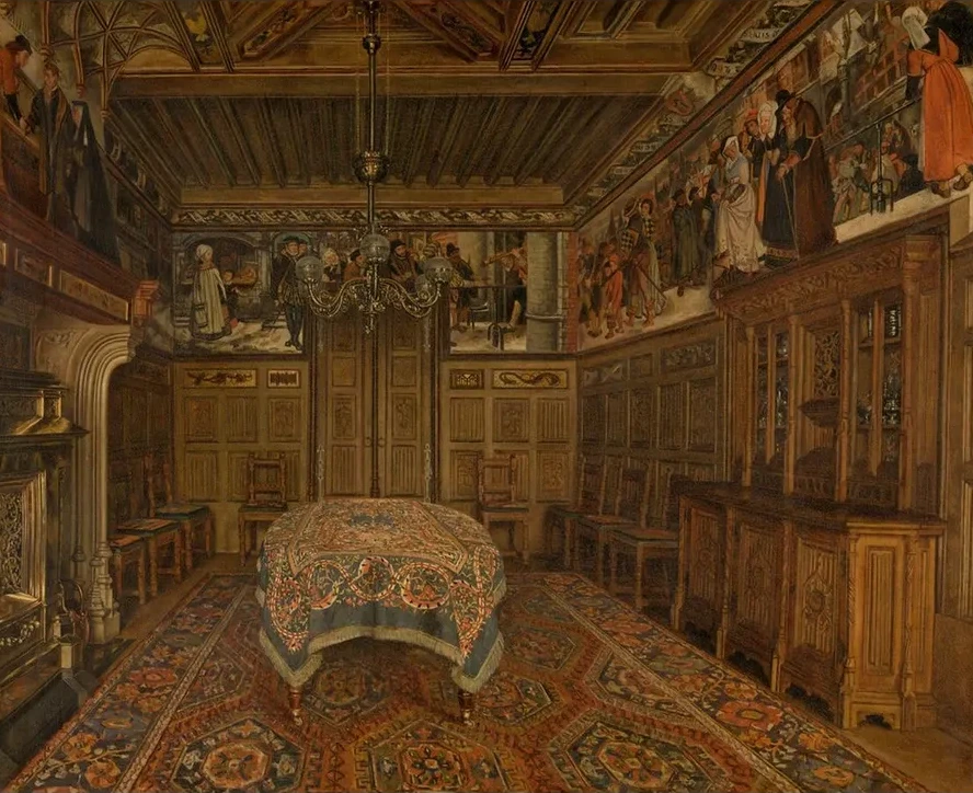 The Dining Room at the Home of the Artist Henri Leys