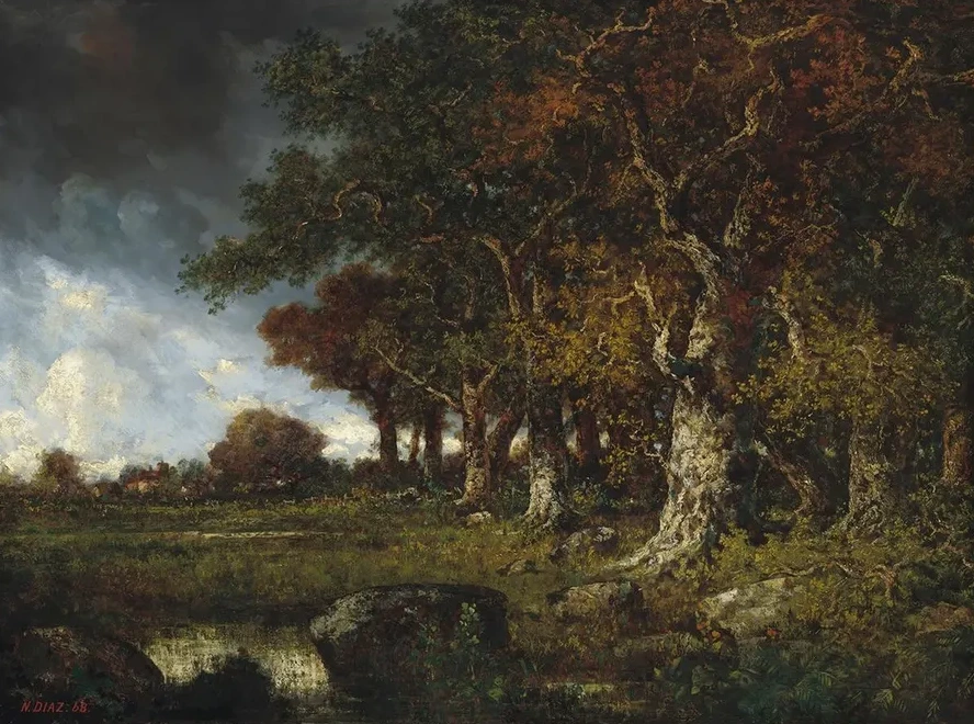 The Edge of the Forest at Les Monts - Girard,Fontainebleau
