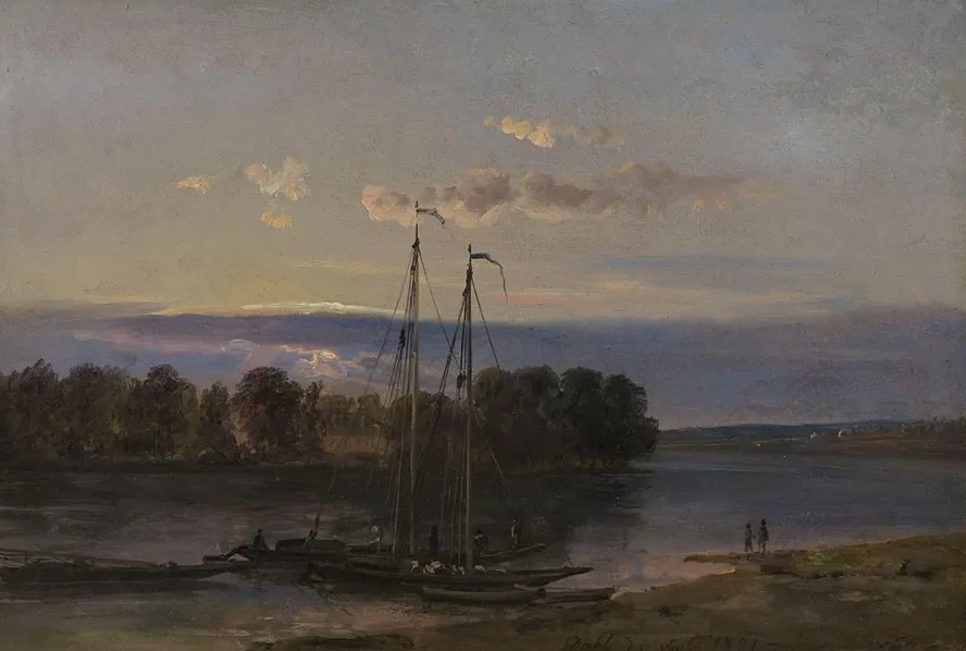 The Elbe at Sunset