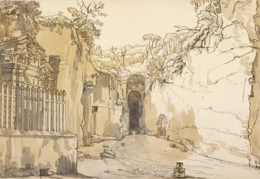 The Entrance to the Grotto at Posillipo