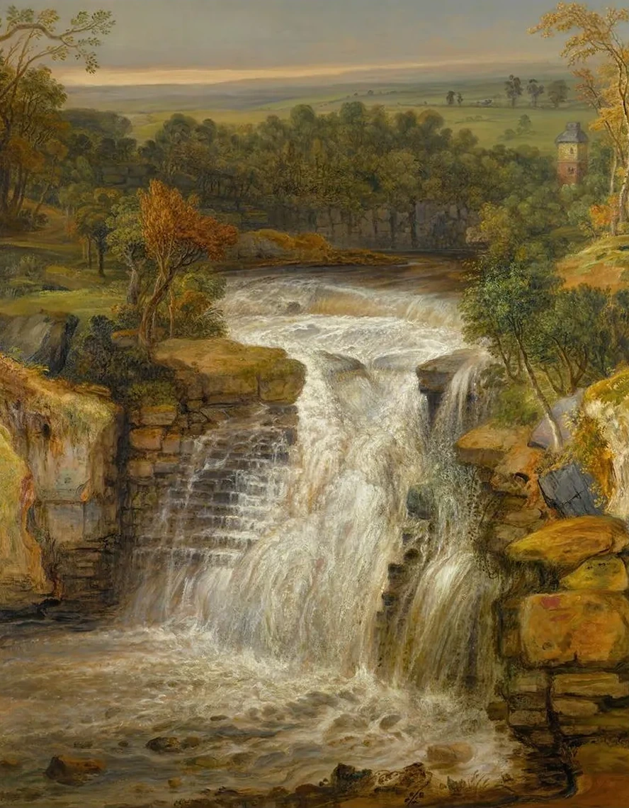 The Falls Of The Clyde After A Flood