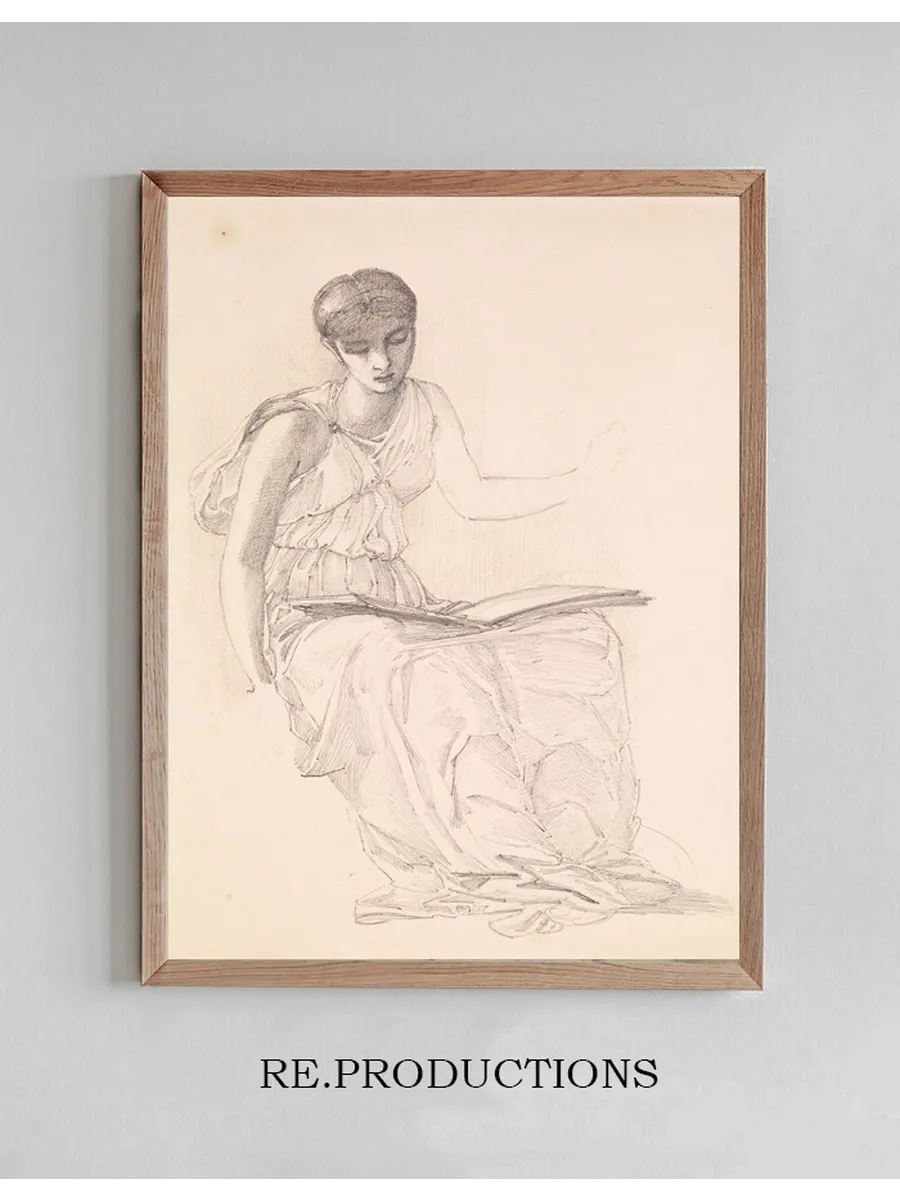 The Fates Study of Drapery for Figure of Clotho