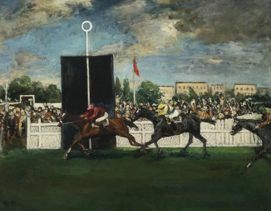 The Finish at an English Country Racecourse