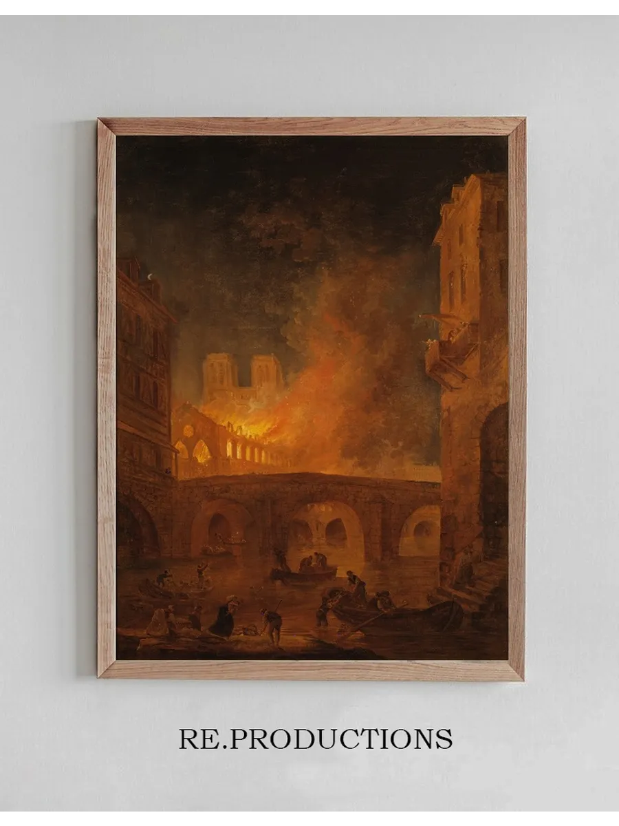 The Fire of H tel - Dieu in Paris