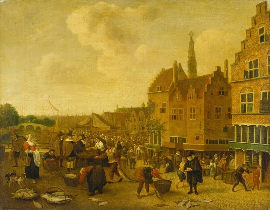 The Fish Market at Leyden