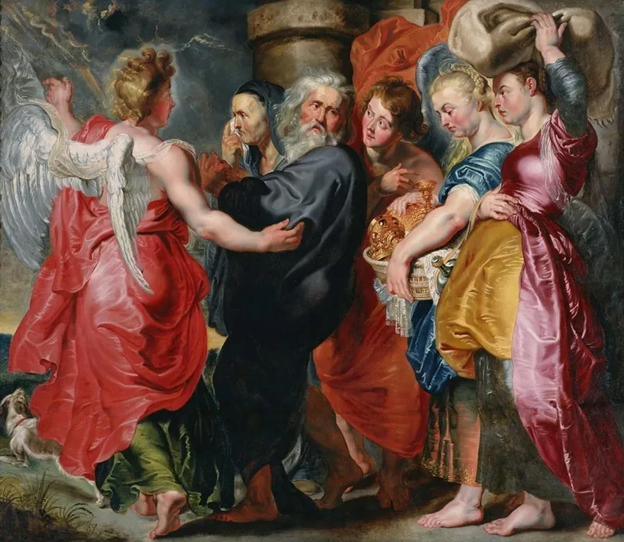 The Flight Of Lot And His Family From Sodom
