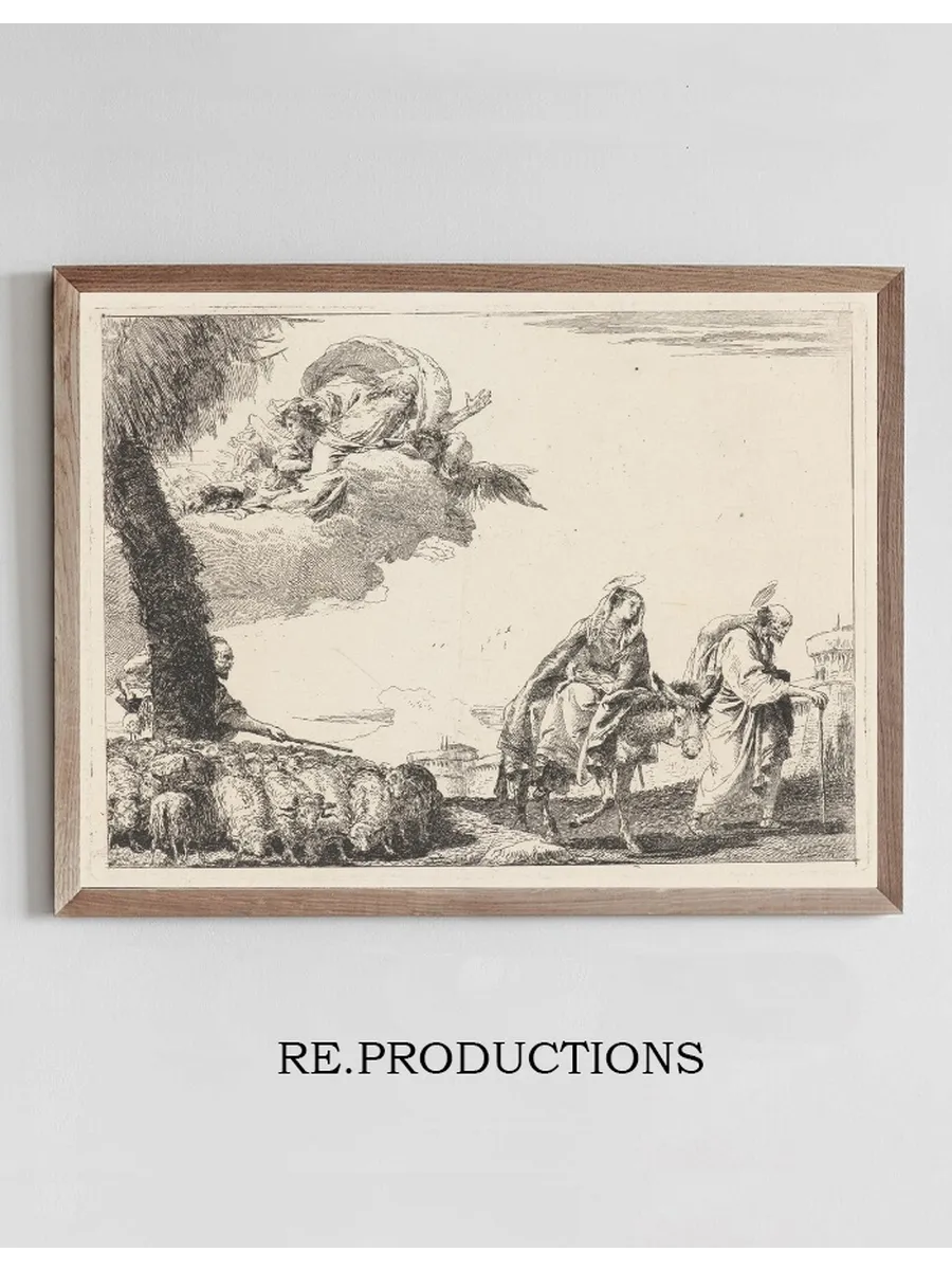 The Flight with the Holy Family at the Right