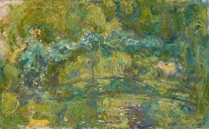 The Footbridge over the Water - Lily Pond