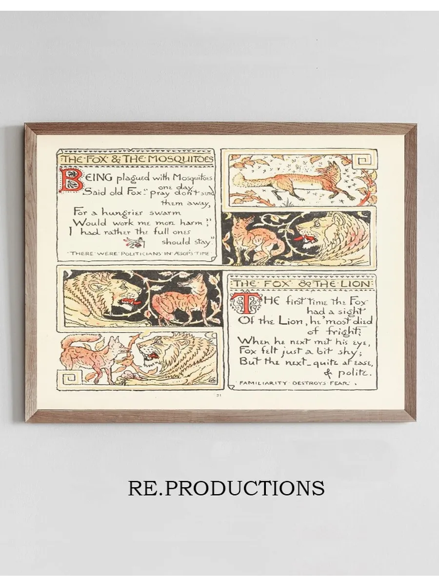The Fox and the Mosquitoes, The Fox and the Lion