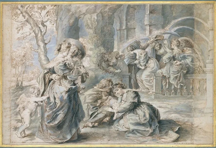 The Garden of Love (left Portion)
