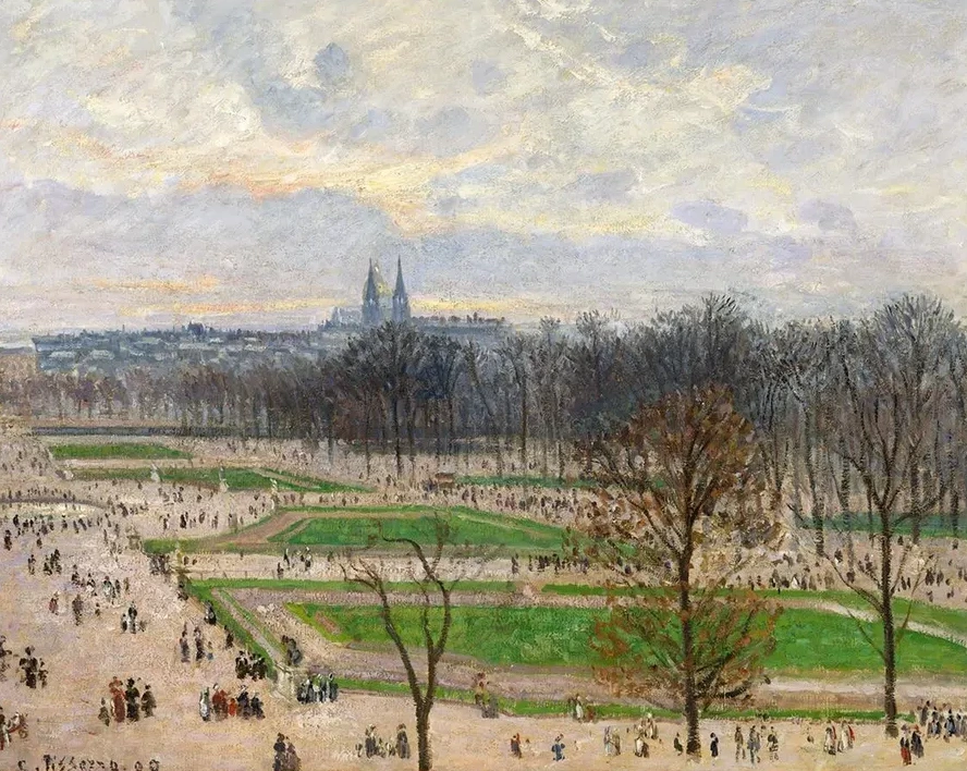 The Garden of the Tuileries on a Winter Afternoon
