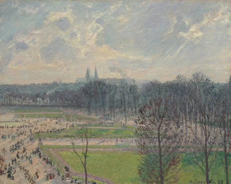 The Garden of the Tuileries on a Winter Afternoon