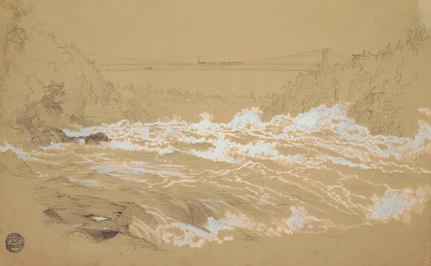 The Gorge, Niagara, Looking Toward the Suspension Bridge