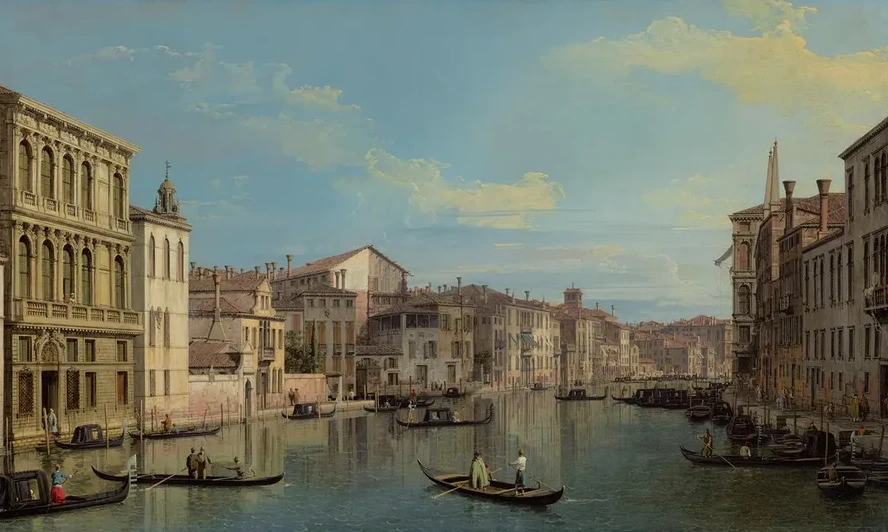 The Grand Canal in Venice from Palazzo Flangini to Campo San Marcuola