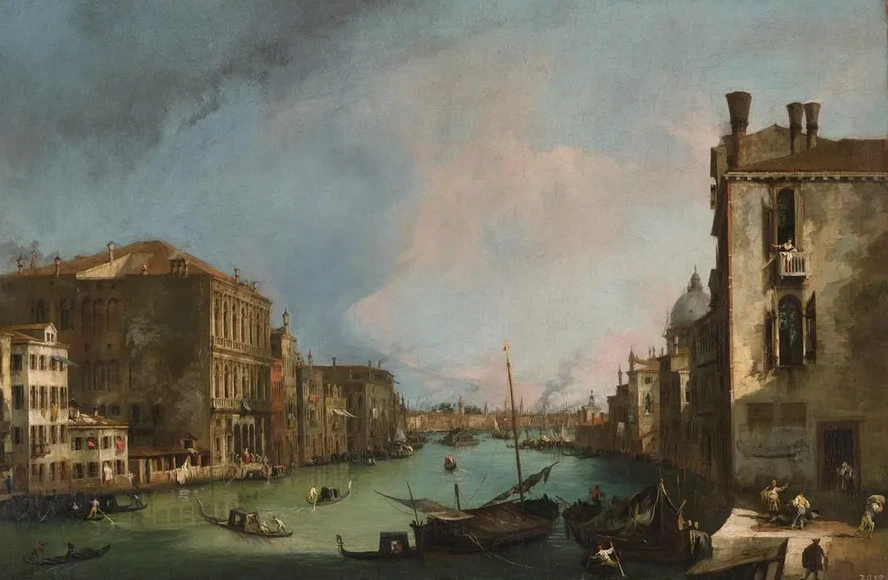 The Grand Canal in Venice with the Palazzo Corner Ca Grande