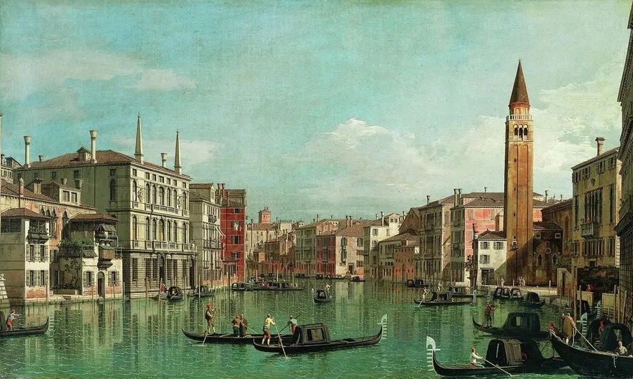 The Grand Canal, Venice, Looking Southeast, with the Campo della Carit to the Right