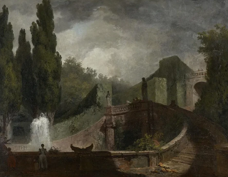 The Grand Staircase of the Villa d Este at Tivoli