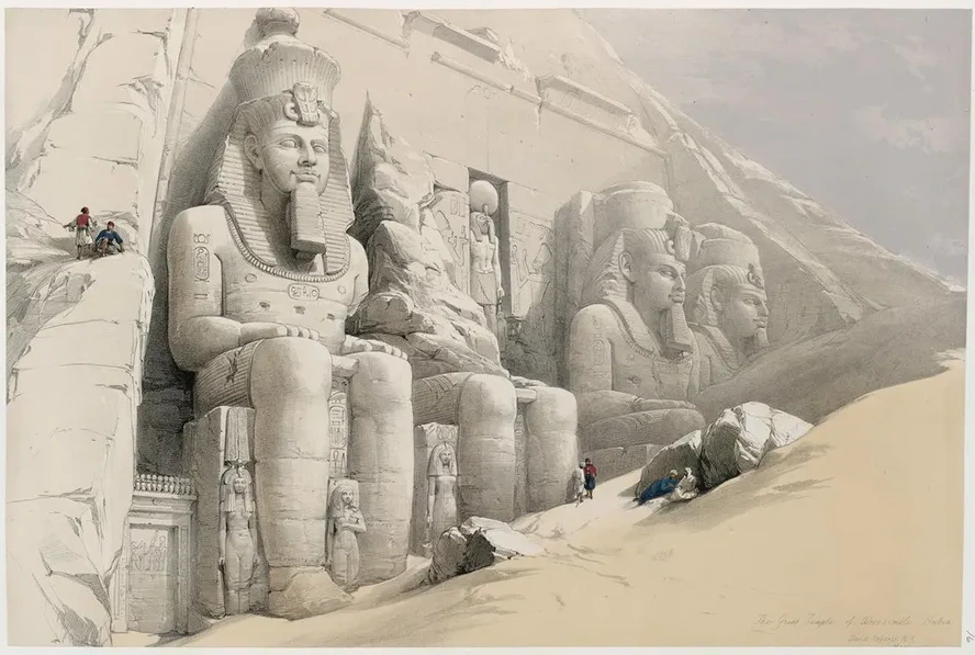 The Great Temple of Aboo Simble. Nubia