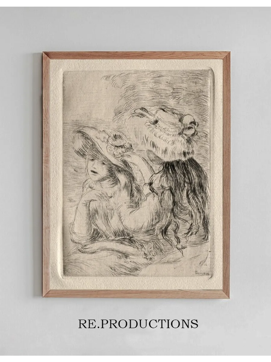 The Hatpin (Berthe Morisot's Daughter and Her Cousin), 1st plate
