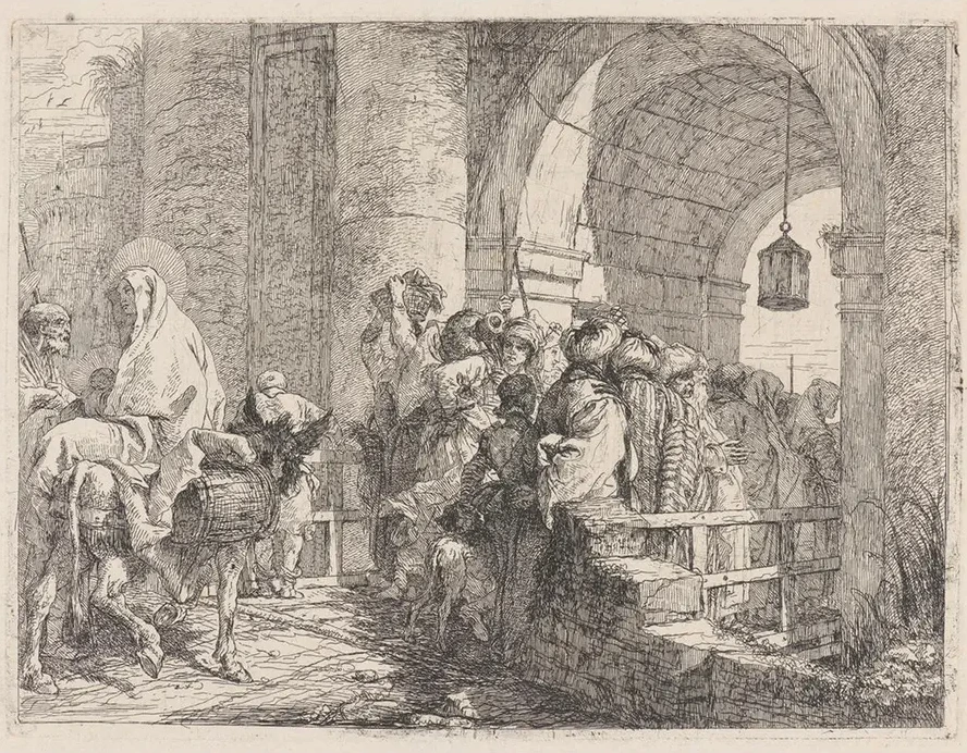 The Holy Family Arriving at a City Gate