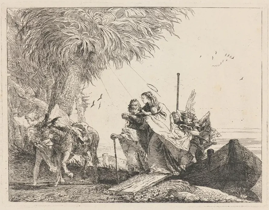 The Holy Family Disembarking