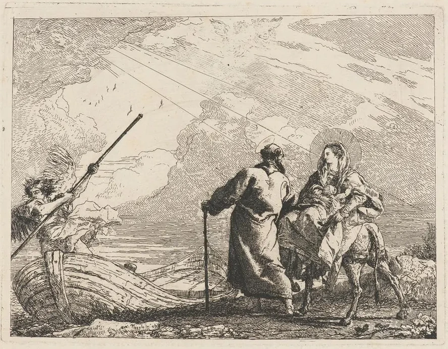 The Holy Family at the Bank of the River
