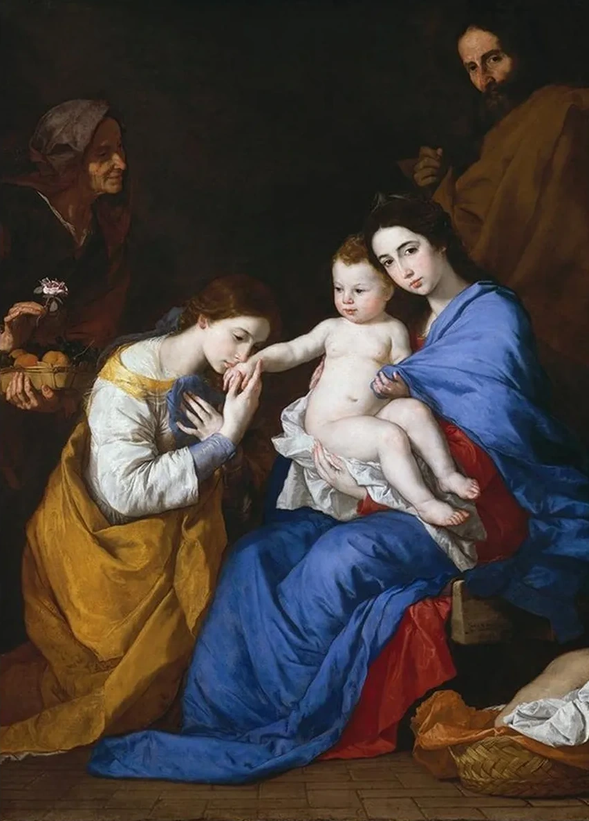 The Holy Family with Saints Anne and Catherine of Alexandria
