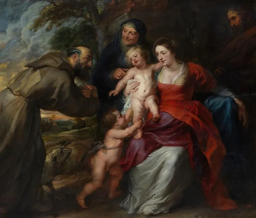 The Holy Family with Saints Francis and Anne and the Infant Saint John the Baptist