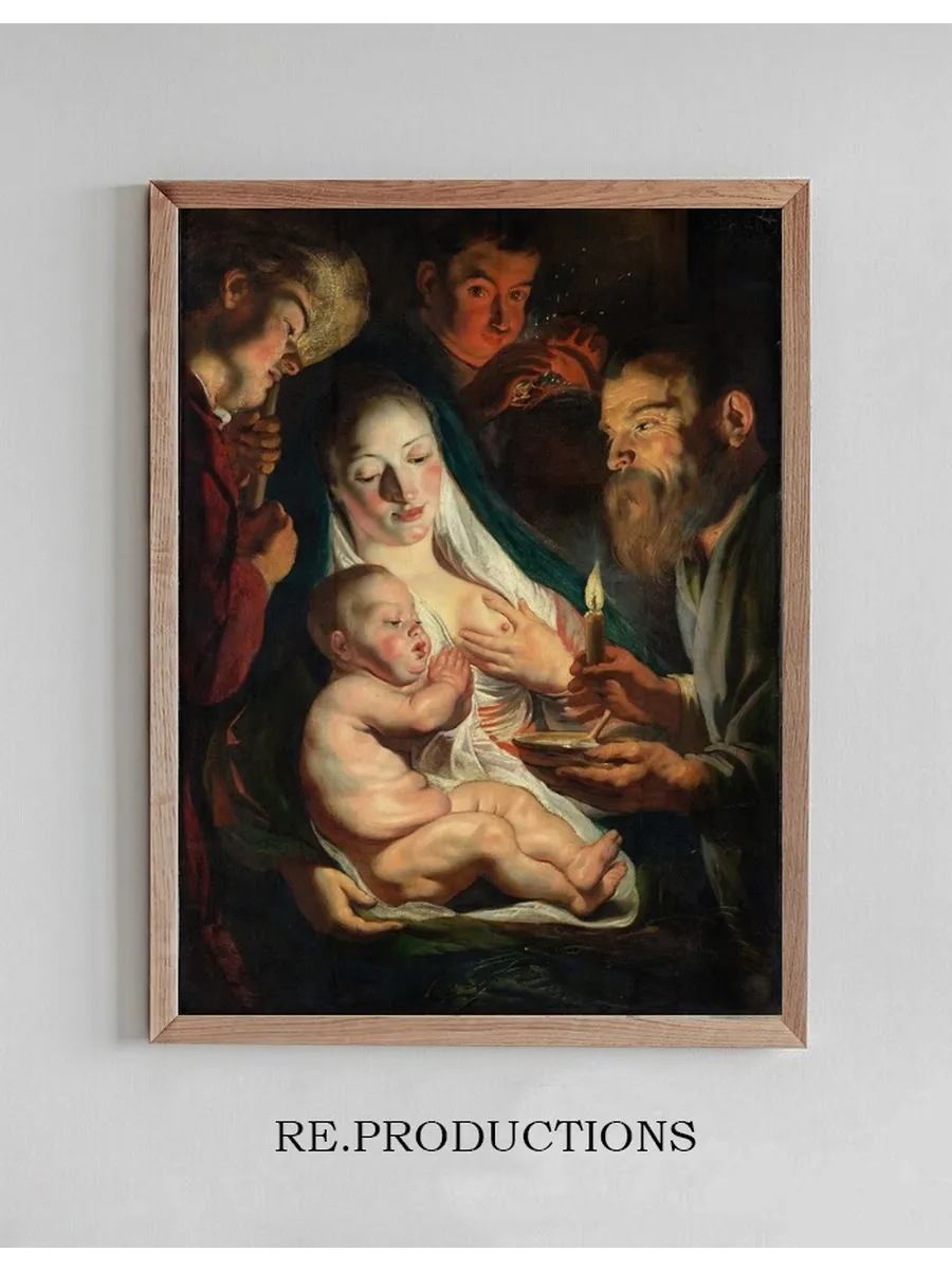 The Holy Family with Shepherds
