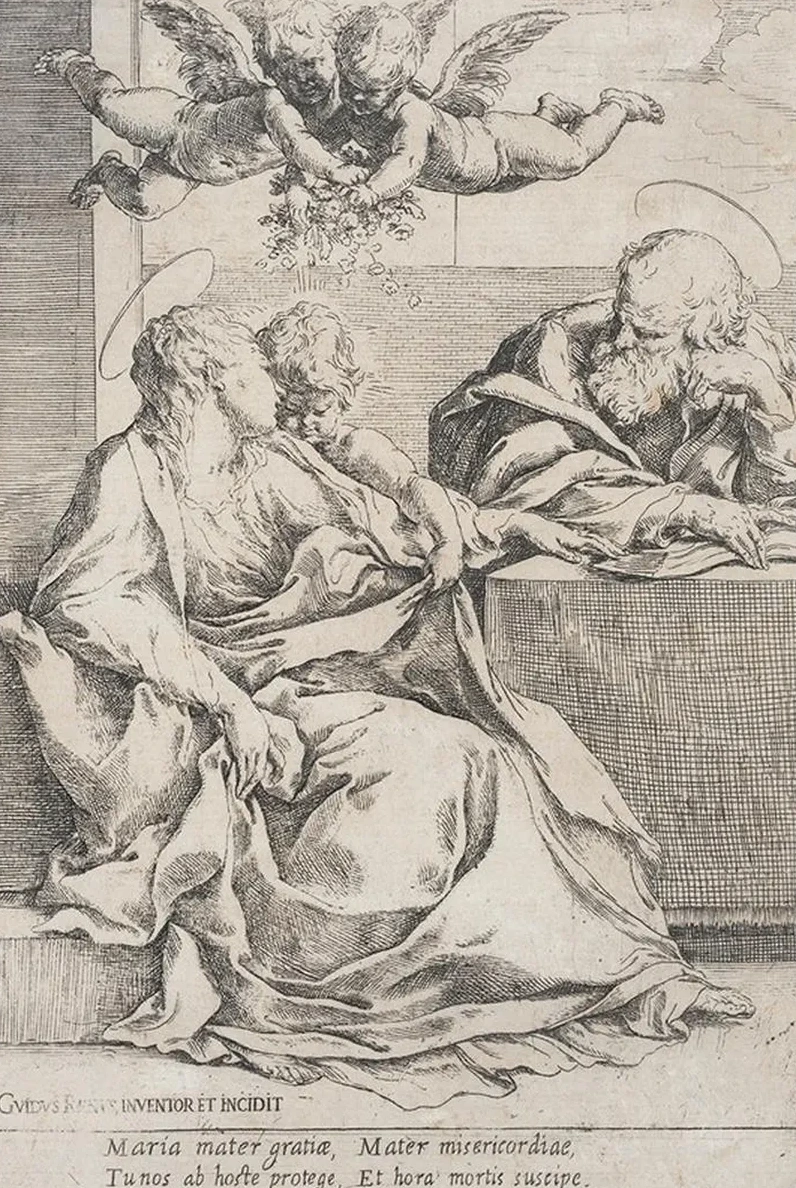 The Holy Family with Two Angels