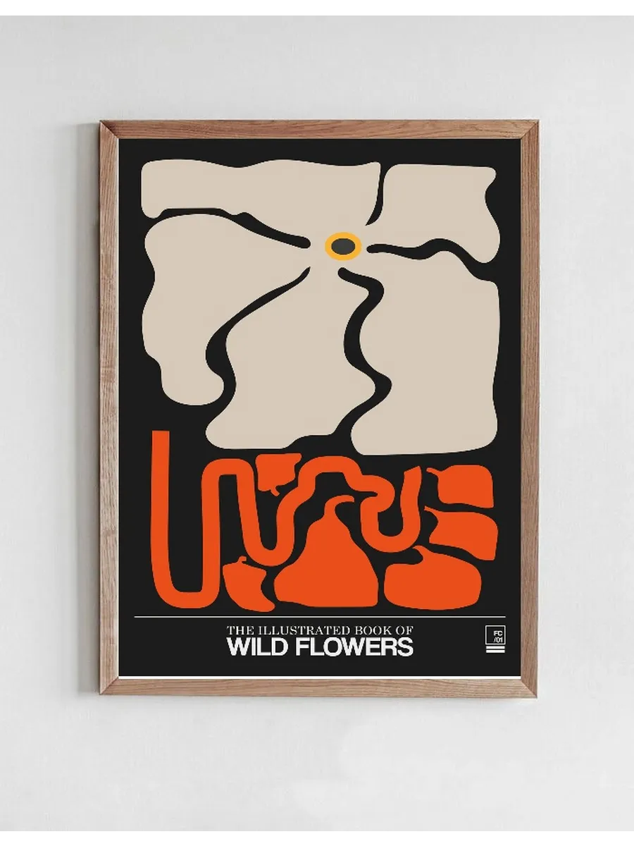 The Illustrated Book Of Wild Flowers Vol.1 Grey