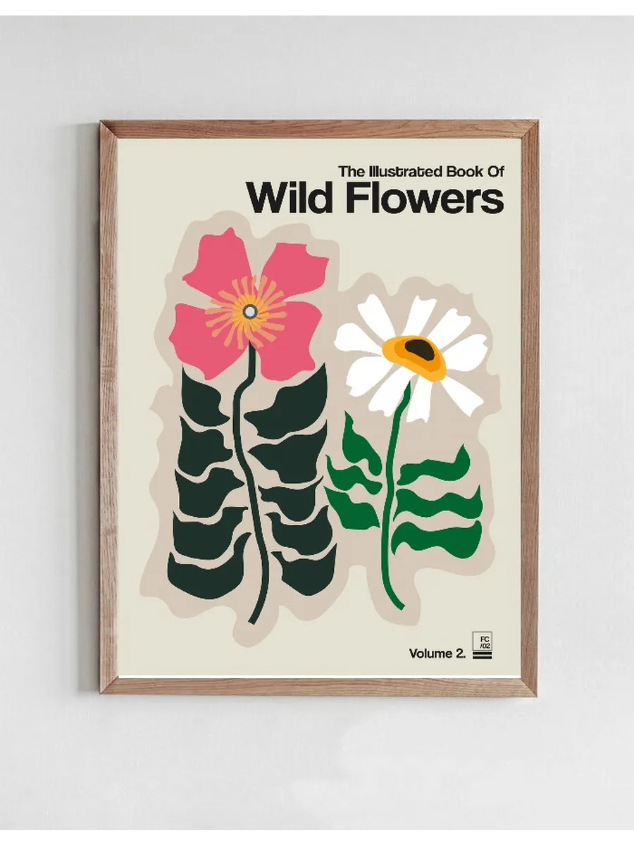 The Illustrated Book Of Wild Flowers Vol.2 Grey