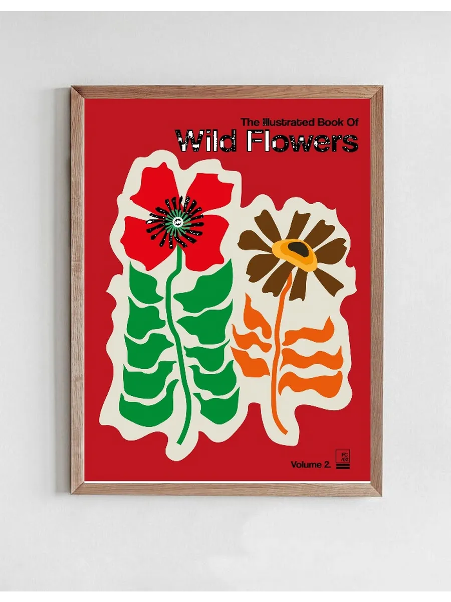 The Illustrated Book Of Wild Flowers Vol.2 Red