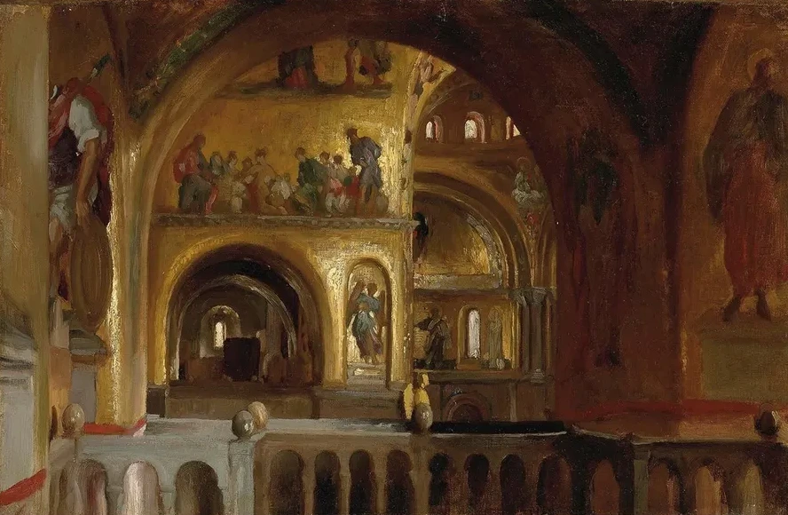 The Interior of St Mark's Basilica, Venice