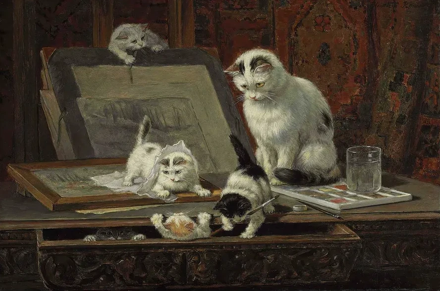 The Kitten's Art Lesson