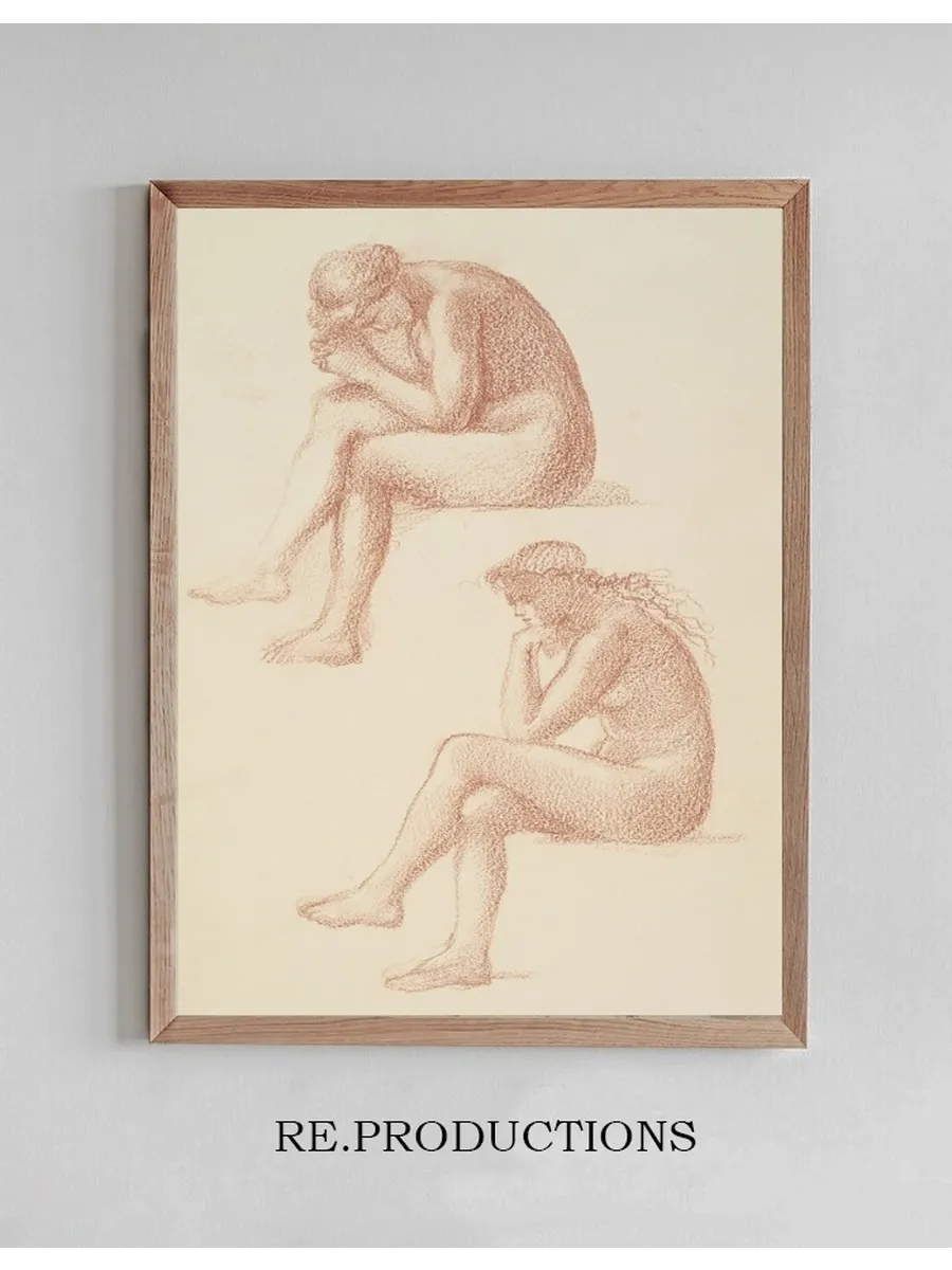 The Lament Nude Female Two Studies for the Figure on the Right
