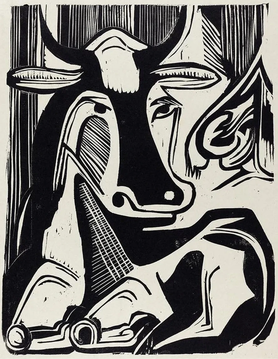 The Large Cow Lying Down (Grosse Liegende Kuh)