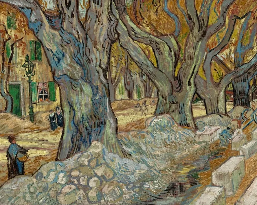The Large Plane Trees (Road Menders at Saint - R my)