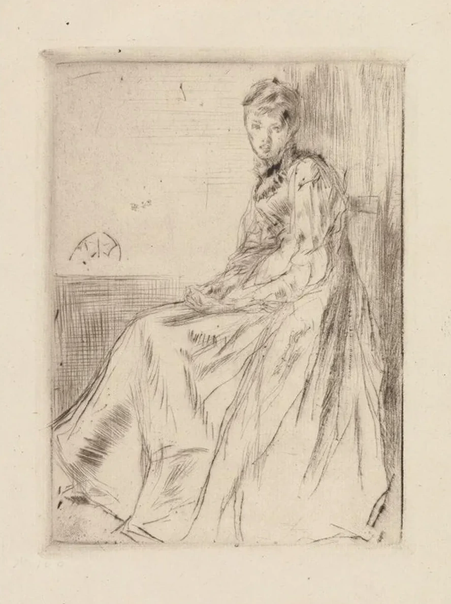 The Letter (Maud, seated)