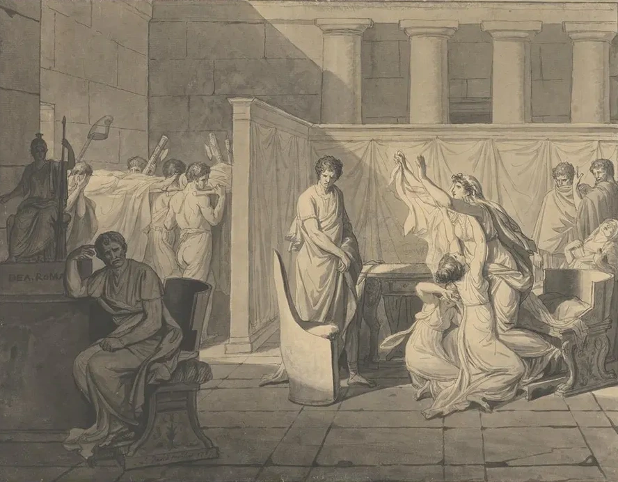The Lictors Bringing Brutus the Bodies of His Sons