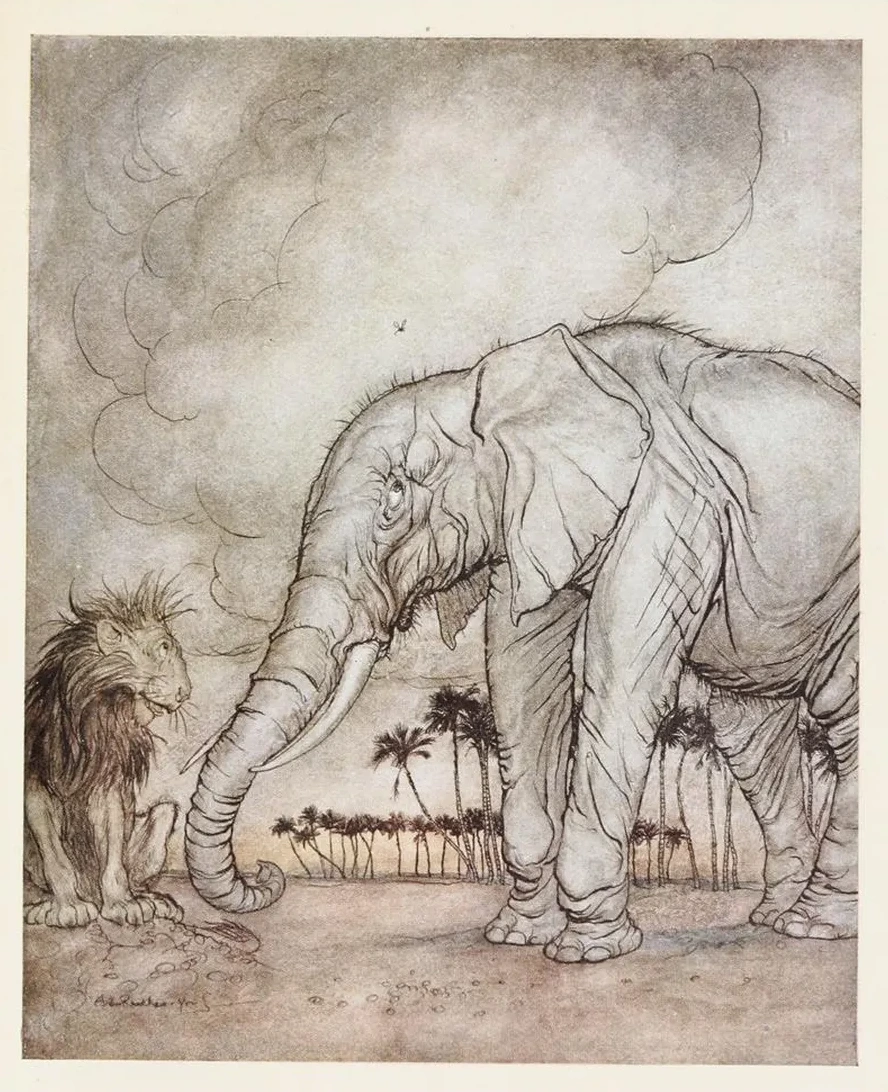 The Lion, Jupiter, and the Elephant