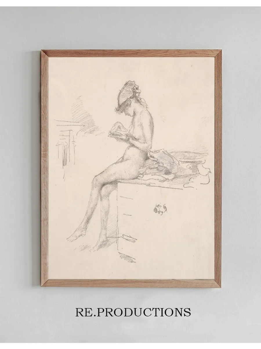 The Little Nude Model Reading